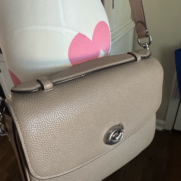 RARE Original Cassie Coach Pebble Leather Crossbody Bag in Taupe - Picture 12 of 15